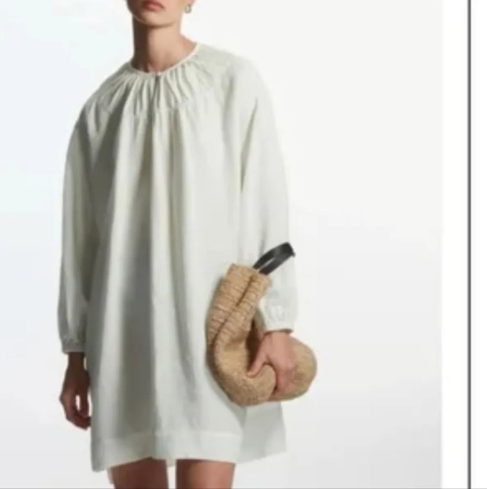 COS Oversized Gathered Mini Linen Blend  Small